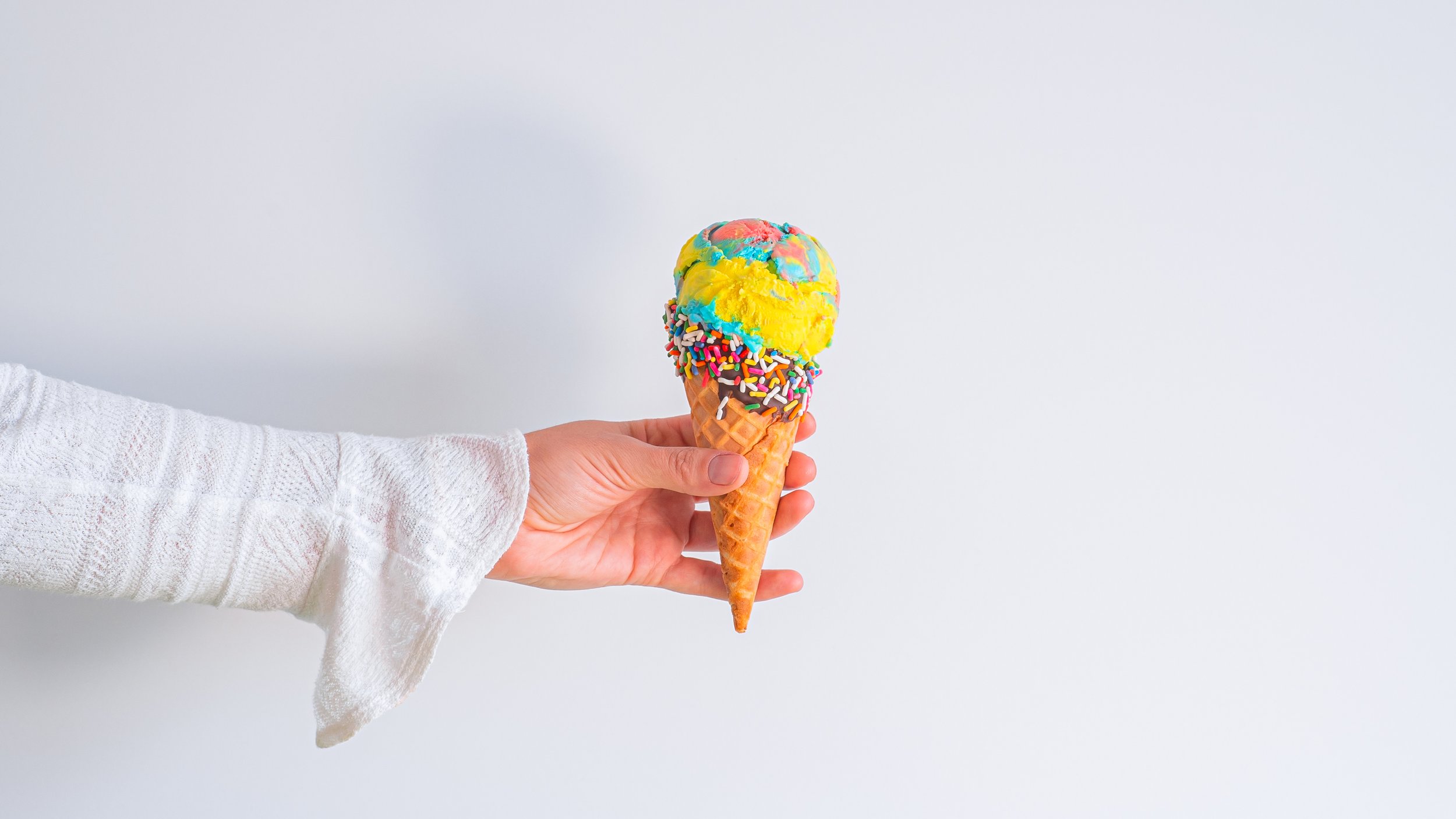 Colorful Ice Cream Cone